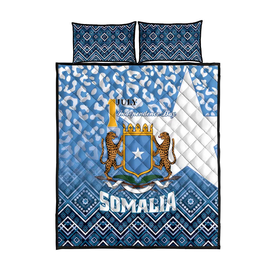 Somalia Independence Day Quilt Bed Set African Leopard Pattern LT01