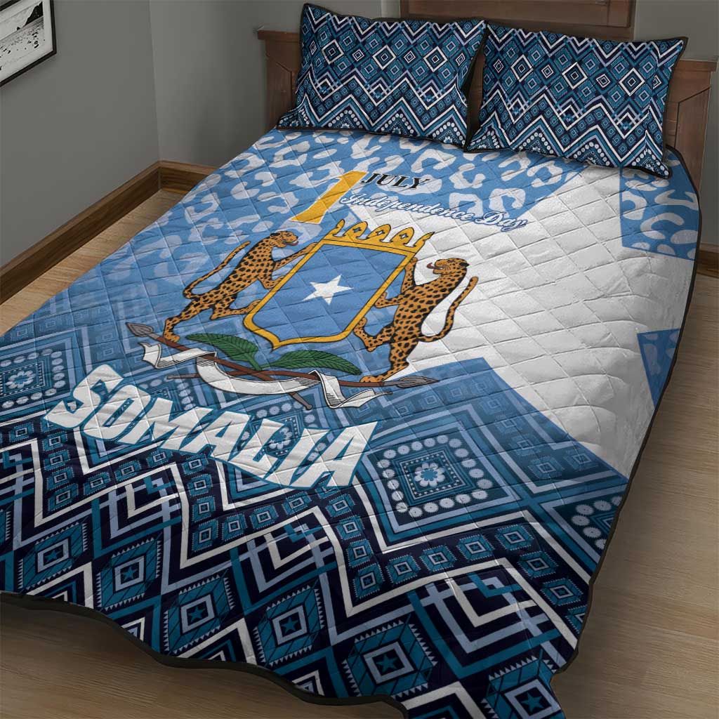 Somalia Independence Day Quilt Bed Set African Leopard Pattern LT01