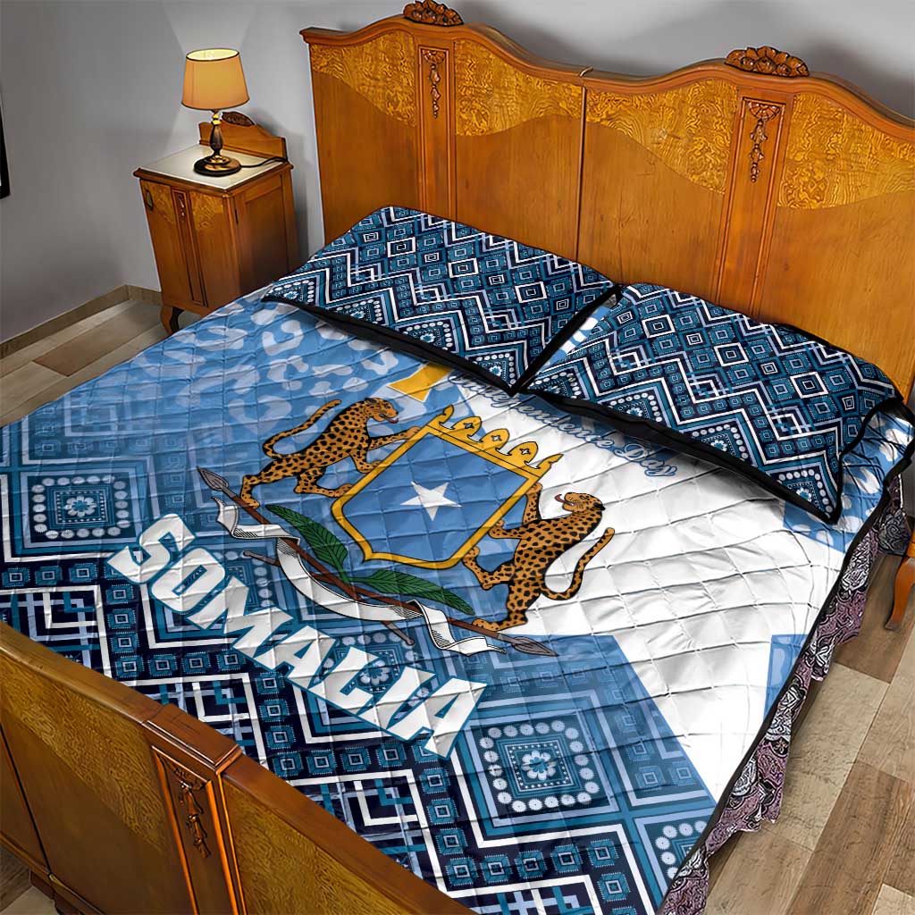 Somalia Independence Day Quilt Bed Set African Leopard Pattern LT01