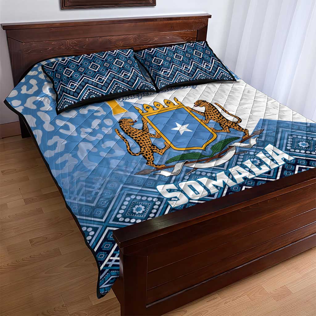 Somalia Independence Day Quilt Bed Set African Leopard Pattern LT01