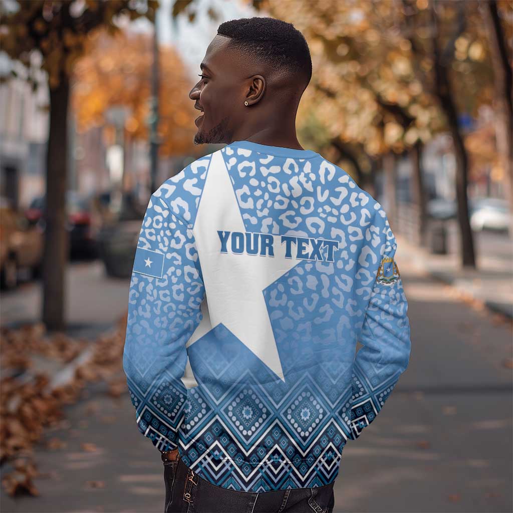 Personalized Somalia Independence Day Sweatshirt African Leopard Pattern LT01