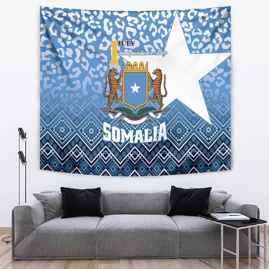 Somalia Independence Day Tapestry African Leopard Pattern LT01