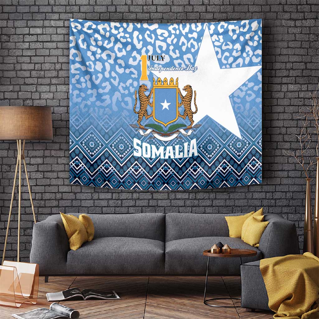 Somalia Independence Day Tapestry African Leopard Pattern LT01