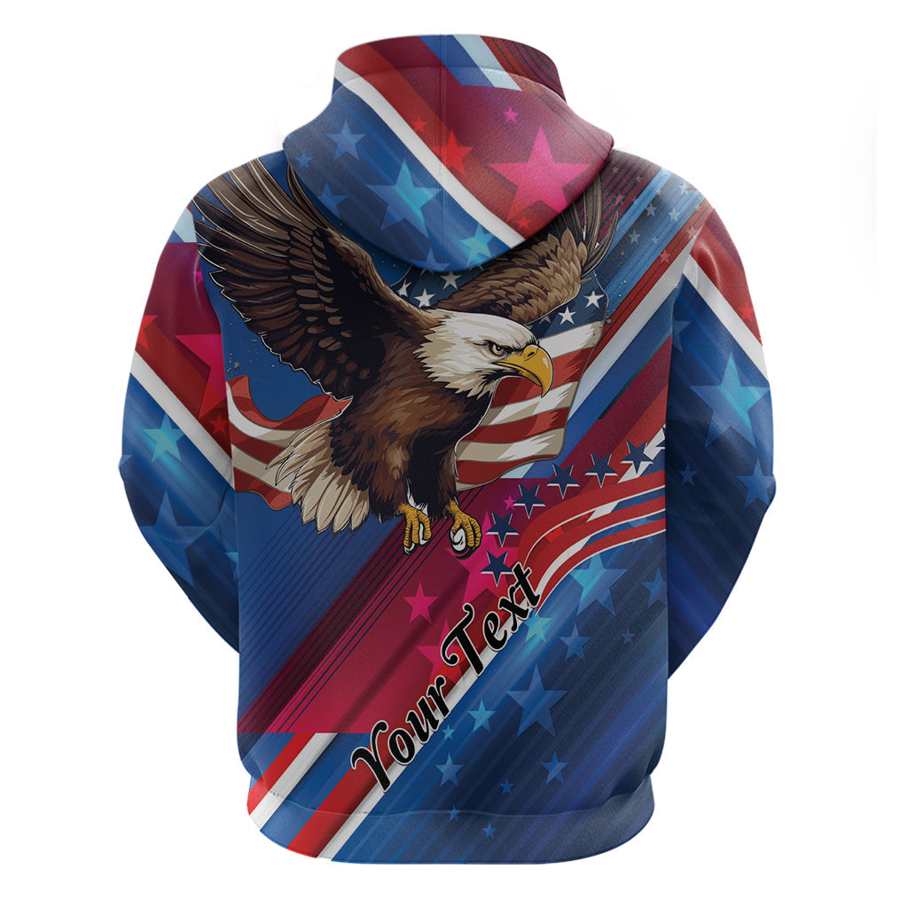 Personalized USA Independence Day 2024 Hoodie United States Eagle LT01