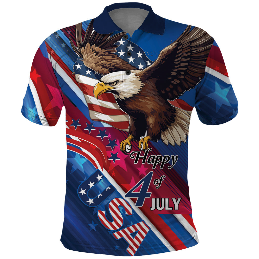 Personalized USA Independence Day 2024 Polo Shirt United States Eagle LT01