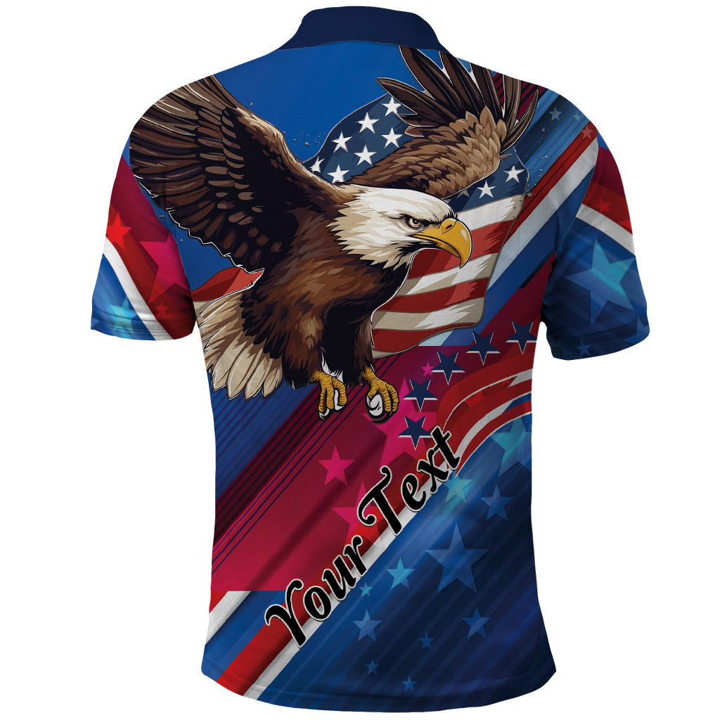 Personalized USA Independence Day 2024 Polo Shirt United States Eagle LT01