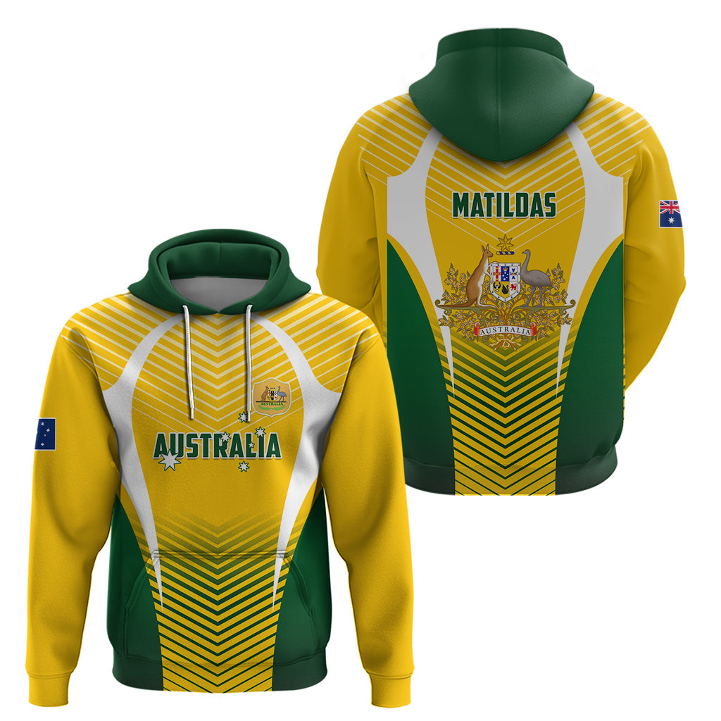 Australia Soccer Hoodie Matildas Sporty Yellow Version LT01