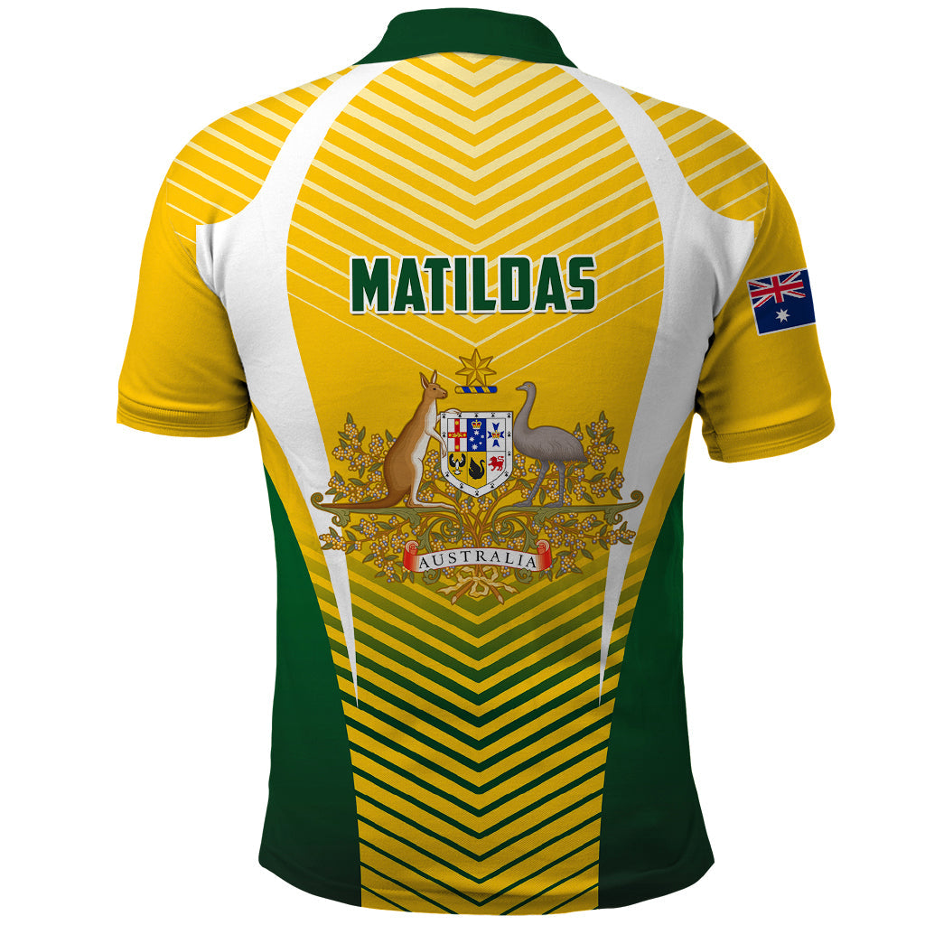 Australia Soccer Polo Shirt Matildas Sporty Yellow Version LT01