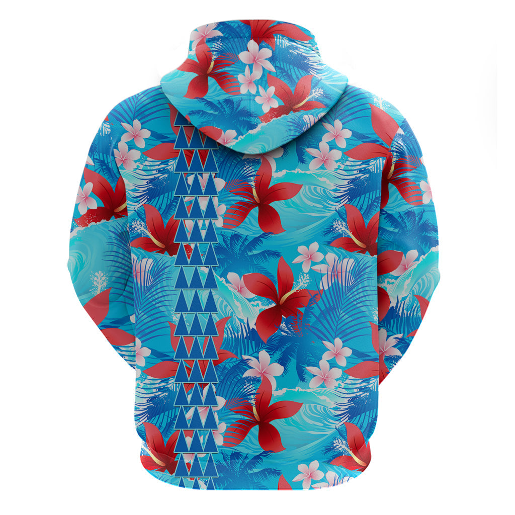 Hawaii Christmas Hoodie Santa Claus Surfing Kakau Tropical Style LT01