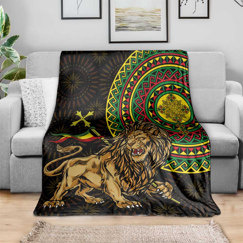 Ethiopia National Day Blanket Lion Of Judah African Pattern LT01