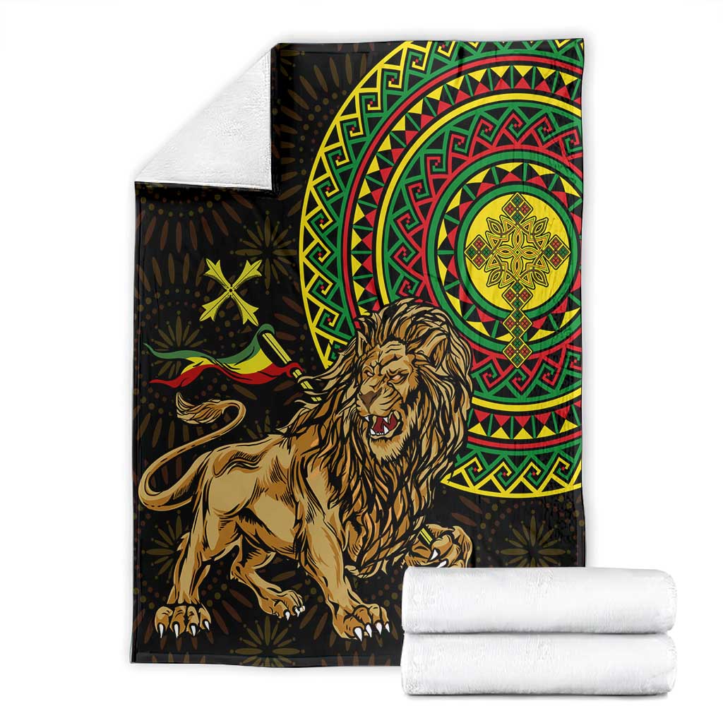 Ethiopia National Day Blanket Lion Of Judah African Pattern LT01