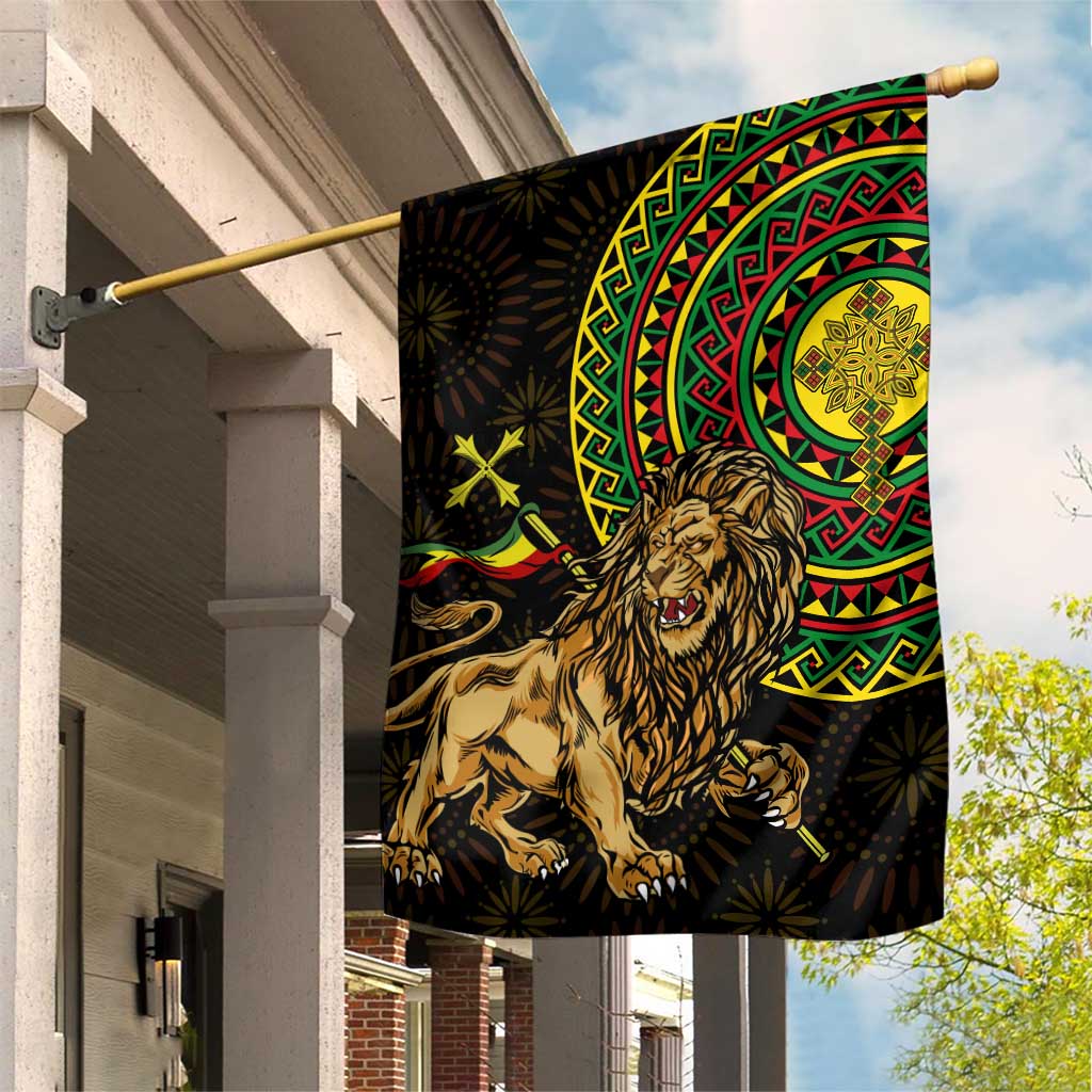 Ethiopia National Day Garden Flag Lion Of Judah African Pattern LT01