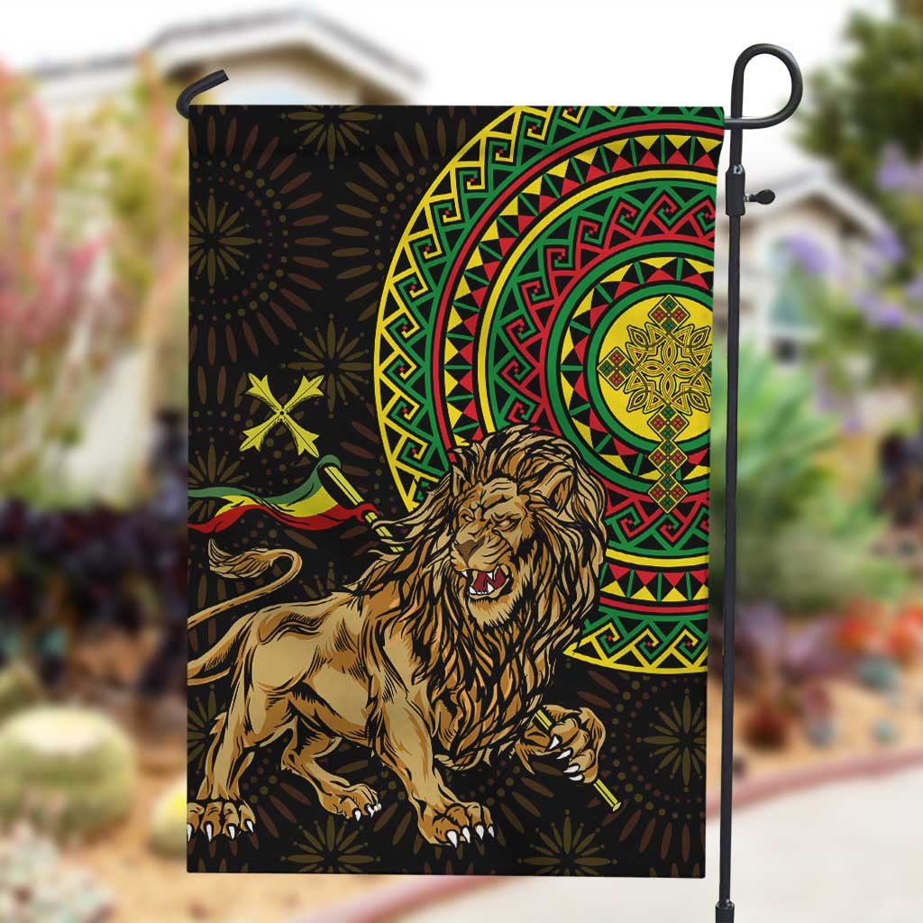 Ethiopia National Day Garden Flag Lion Of Judah African Pattern LT01