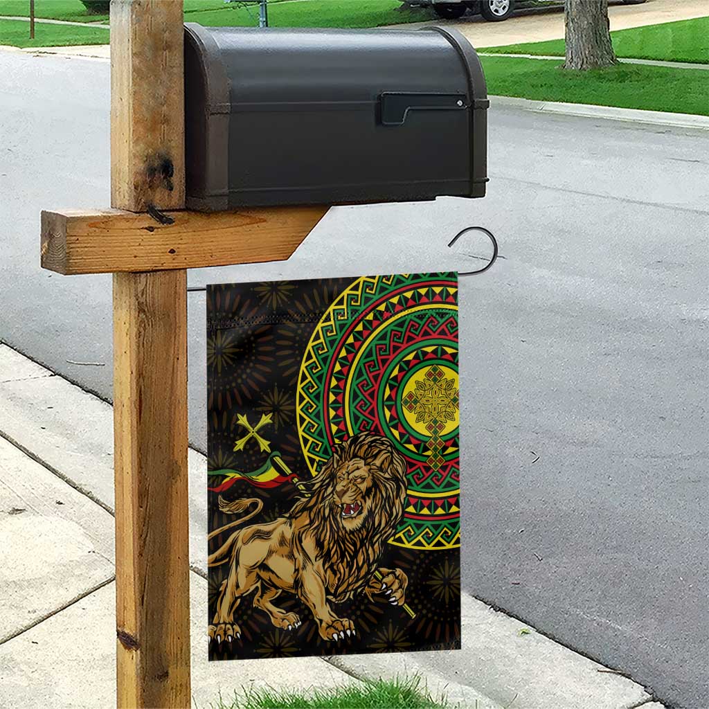 Ethiopia National Day Garden Flag Lion Of Judah African Pattern LT01