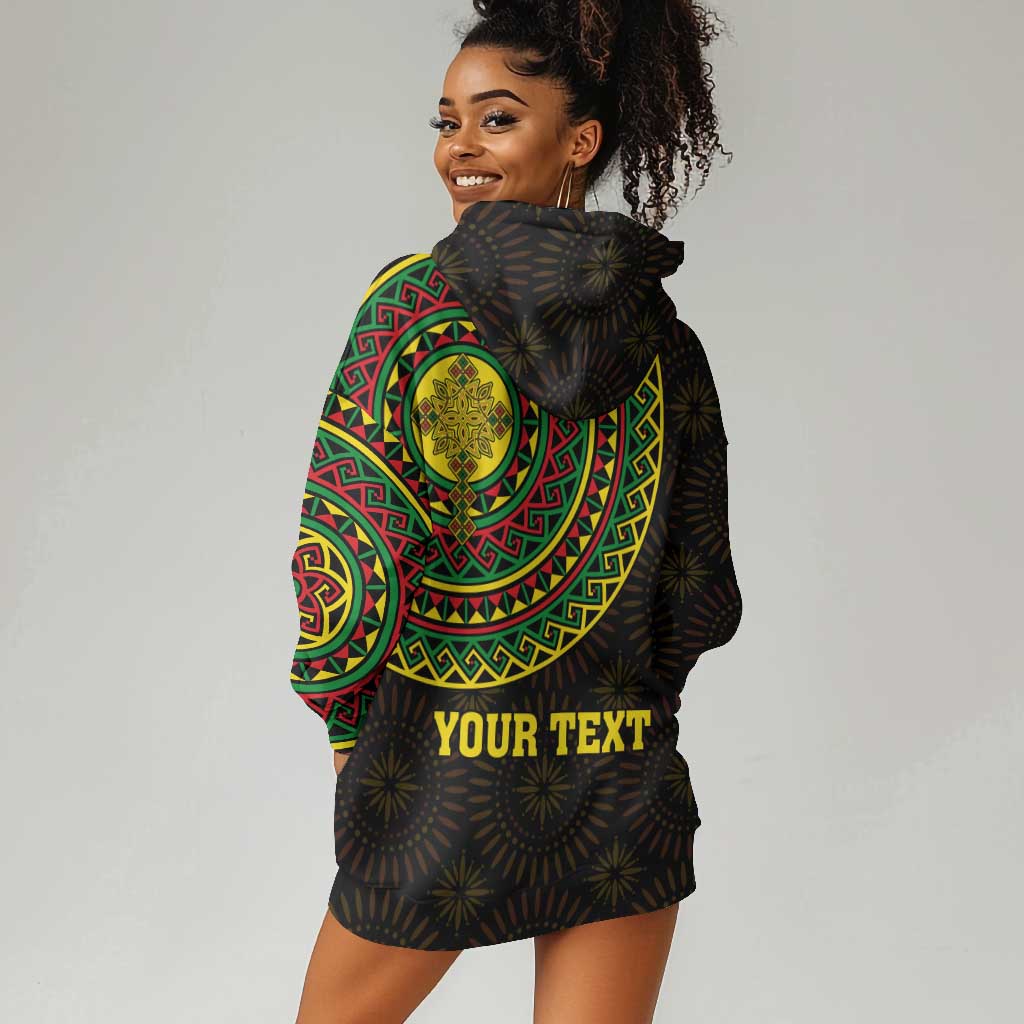 Ethiopia National Day Hoodie Dress Lion Of Judah African Pattern LT01