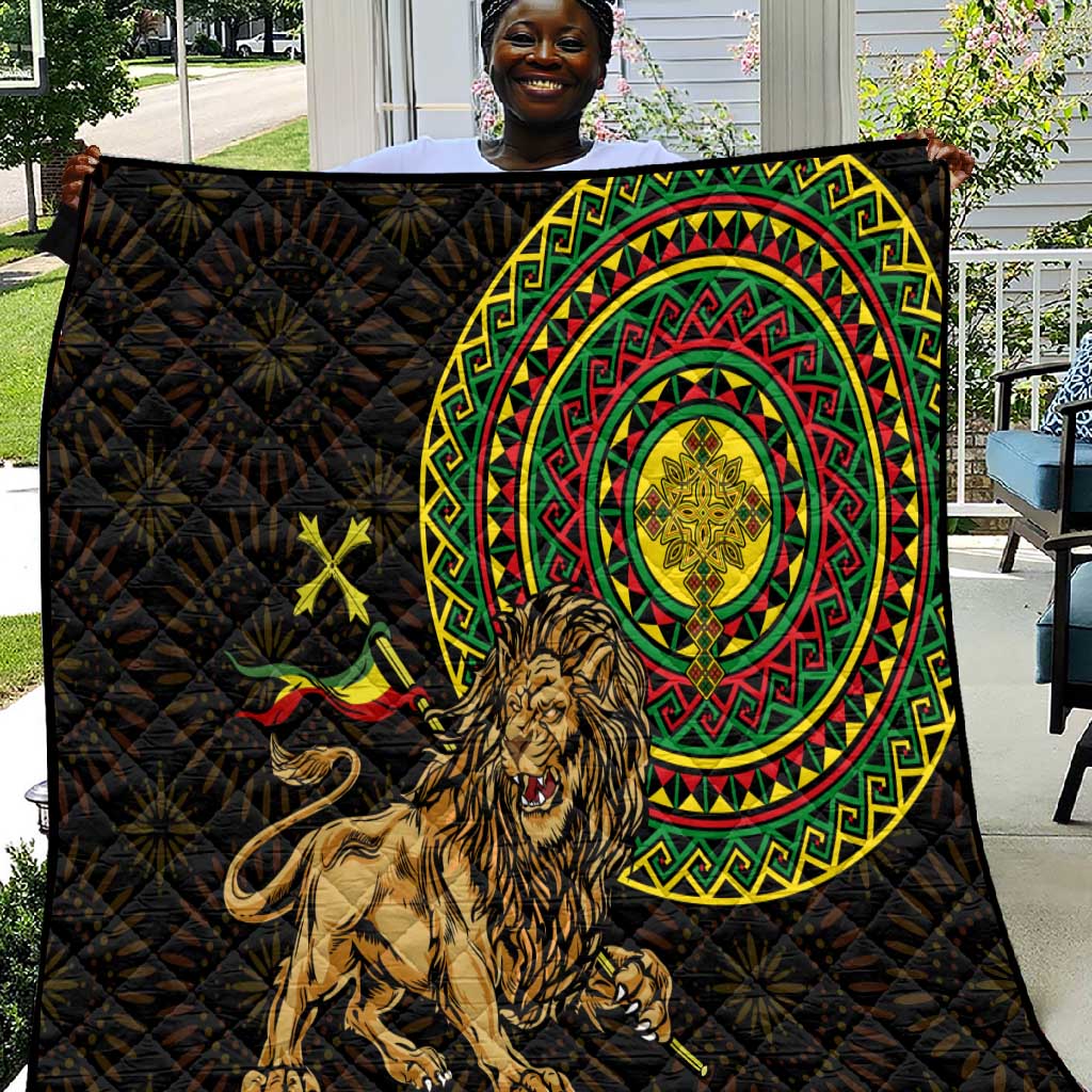 Ethiopia National Day Quilt Lion Of Judah African Pattern LT01