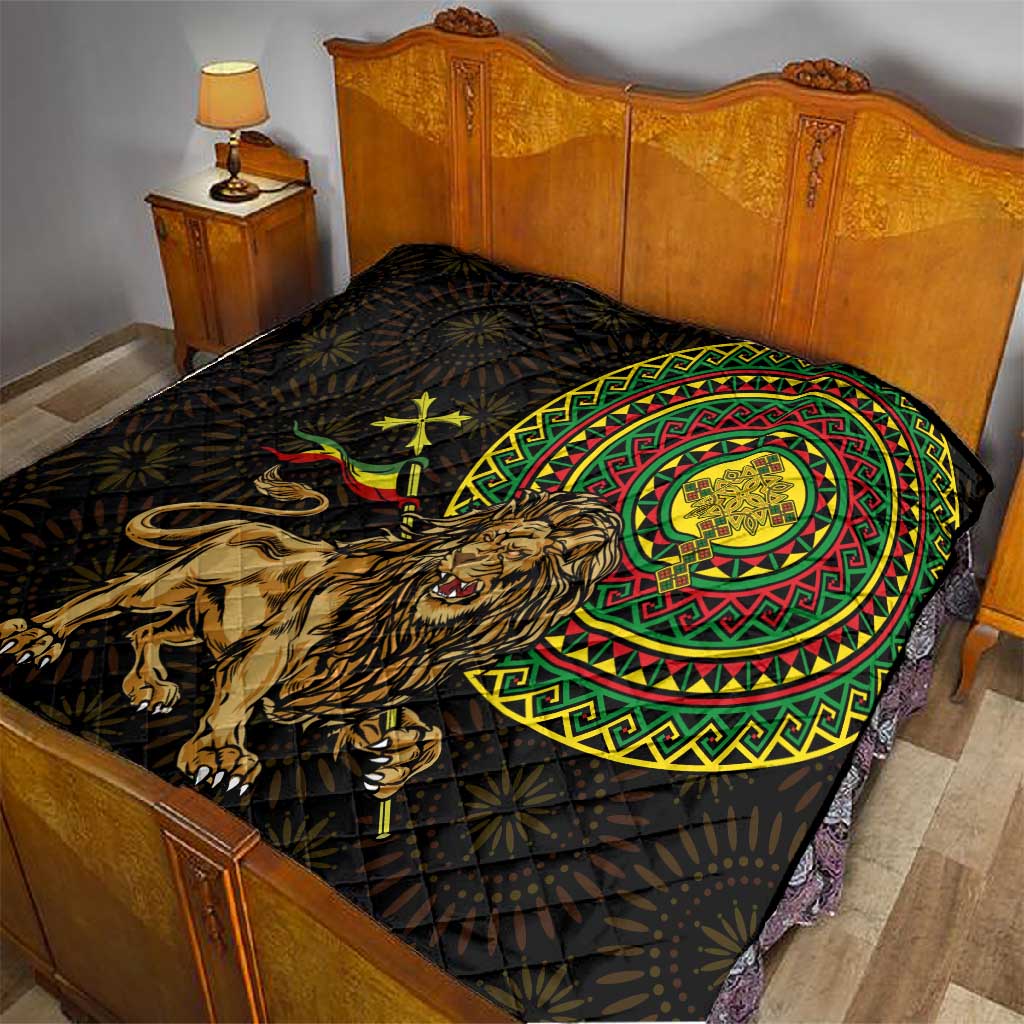 Ethiopia National Day Quilt Lion Of Judah African Pattern LT01