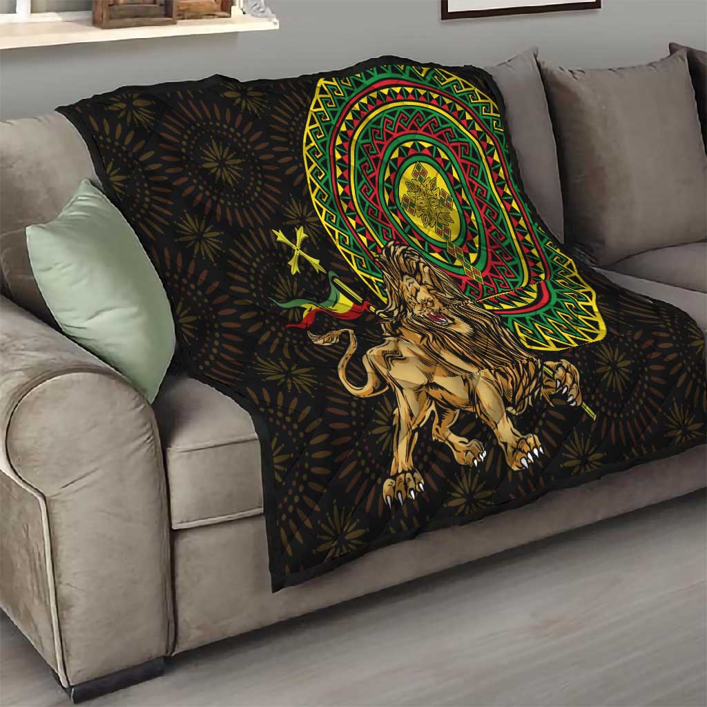 Ethiopia National Day Quilt Lion Of Judah African Pattern LT01