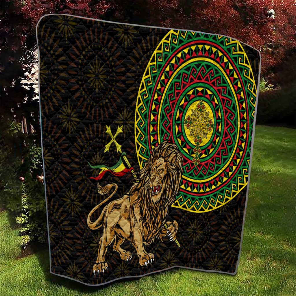Ethiopia National Day Quilt Lion Of Judah African Pattern LT01