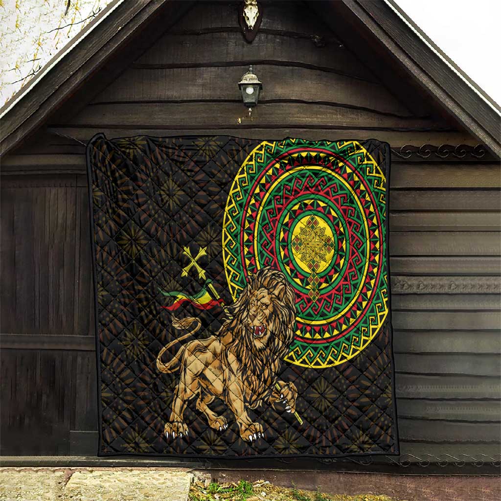 Ethiopia National Day Quilt Lion Of Judah African Pattern LT01