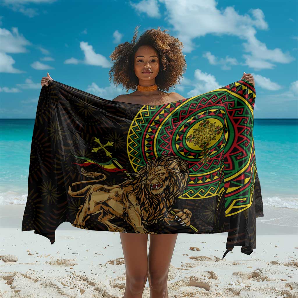 Ethiopia National Day Sarong Lion Of Judah African Pattern LT01