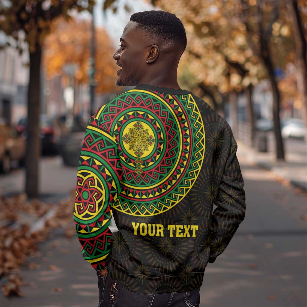 Ethiopia National Day Sweatshirt Lion Of Judah African Pattern LT01