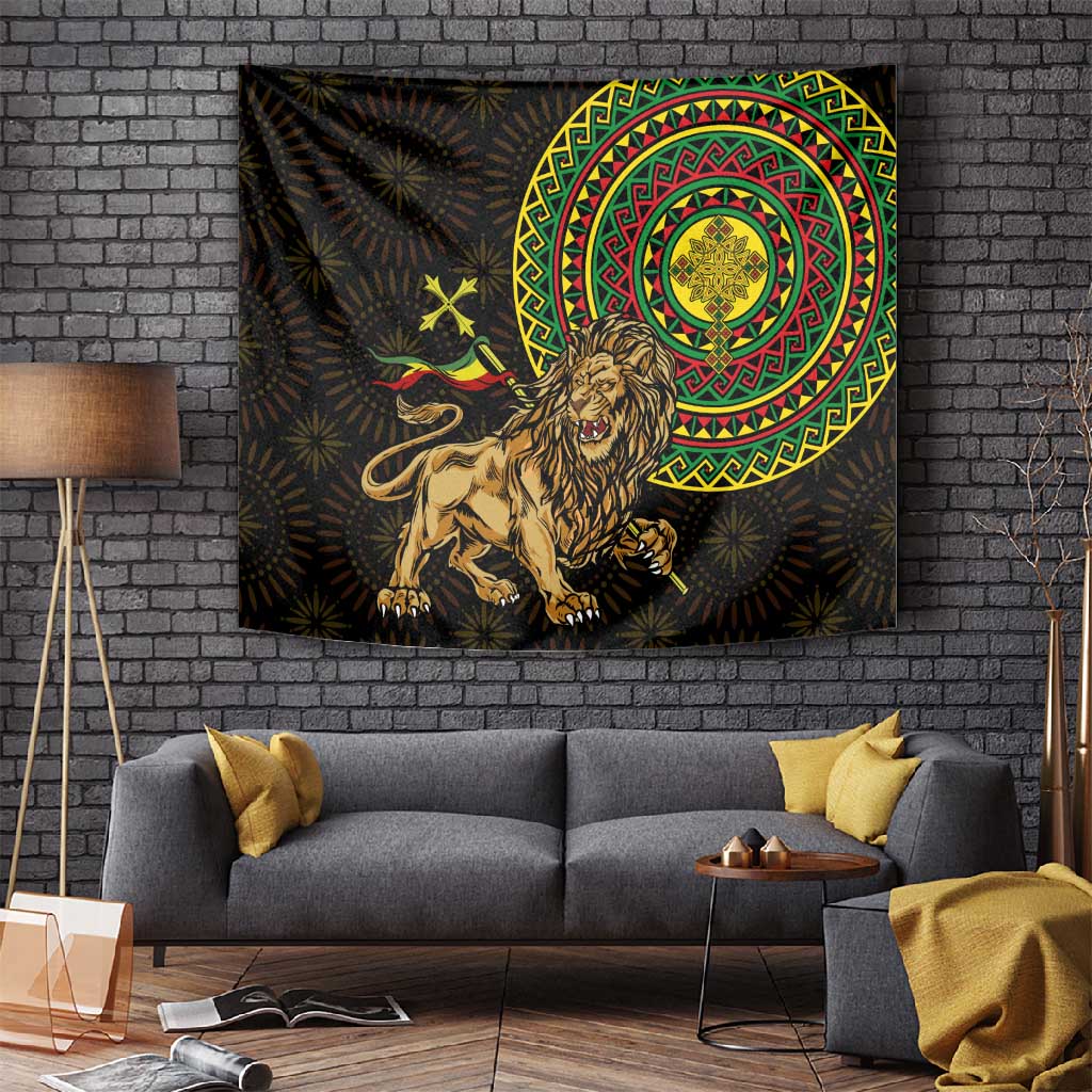 Ethiopia National Day Tapestry Lion Of Judah African Pattern LT01