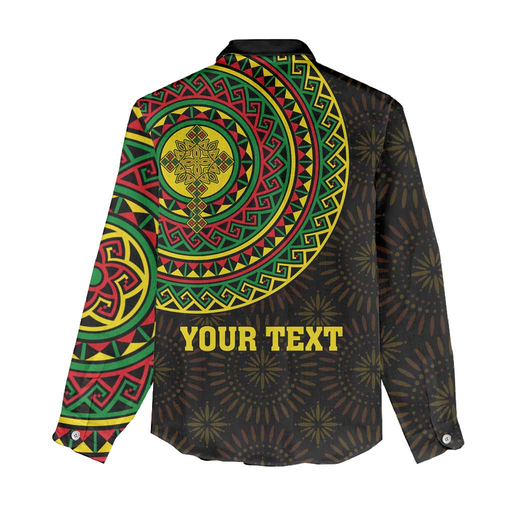 Ethiopia National Day Women Casual Shirt Lion Of Judah African Pattern LT01