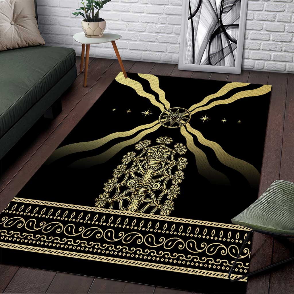 Assyria Empire Area Rug Assyrian Mythological Spirit LT01