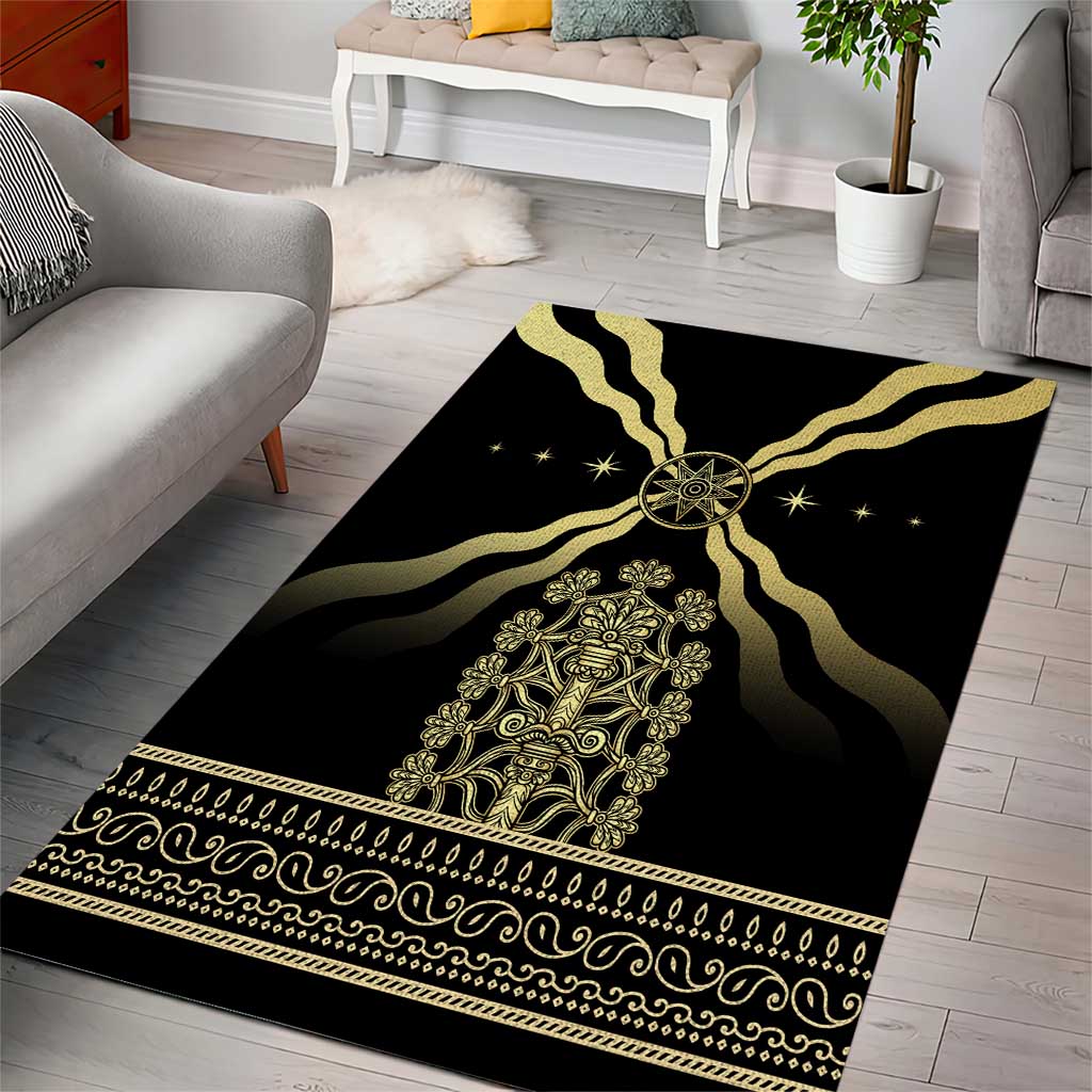 Assyria Empire Area Rug Assyrian Mythological Spirit LT01