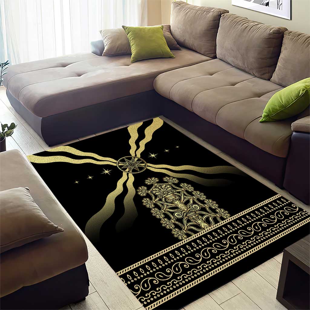 Assyria Empire Area Rug Assyrian Mythological Spirit LT01