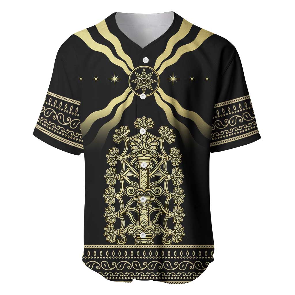 Assyria Empire Baseball Jersey Assyrian Mythological Spirit LT01