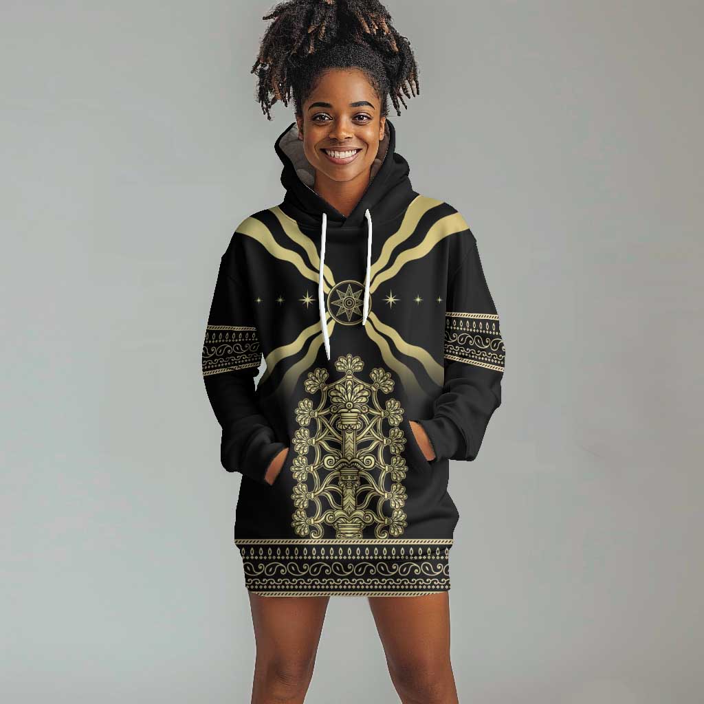 Assyria Empire Hoodie Dress Assyrian Mythological Spirit LT01