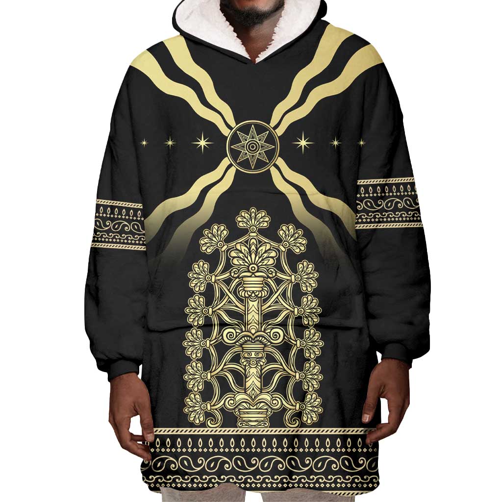 Assyria Empire Wearable Blanket Hoodie Assyrian Mythological Spirit LT01