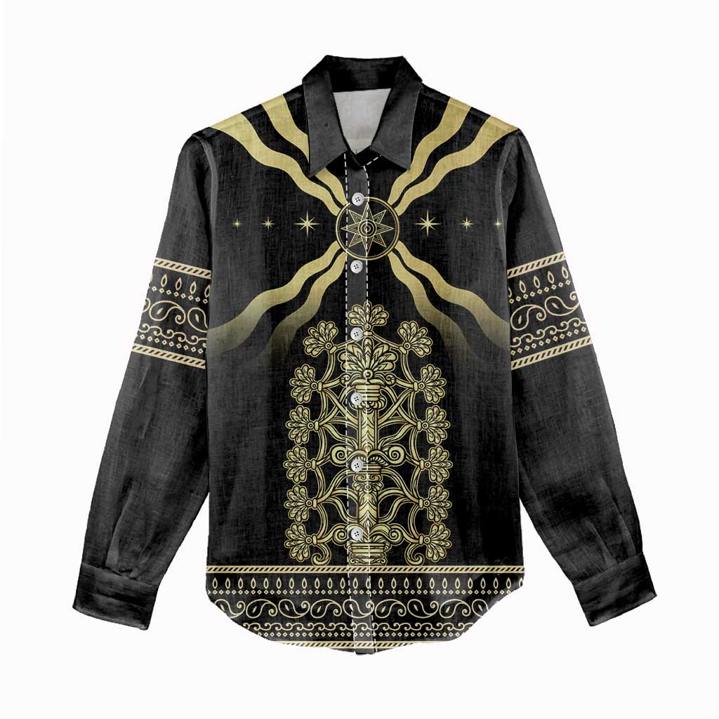 Assyria Empire Women Casual Shirt Assyrian Mythological Spirit LT01