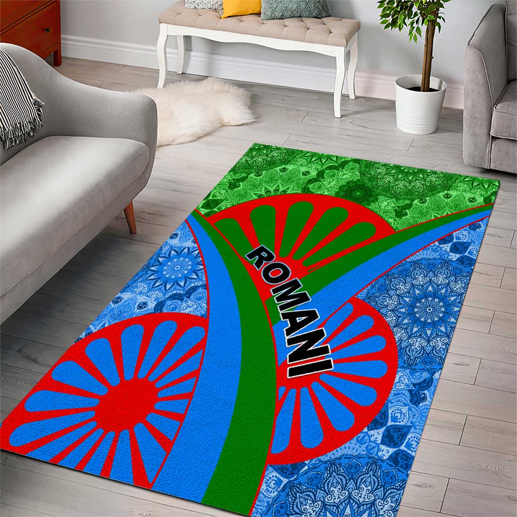 International Romani Day 2024 Area Rug Gypsy Pattern Tribal LT01