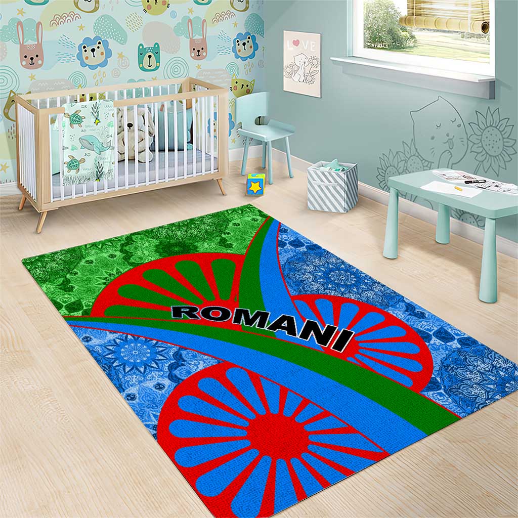 International Romani Day 2024 Area Rug Gypsy Pattern Tribal LT01