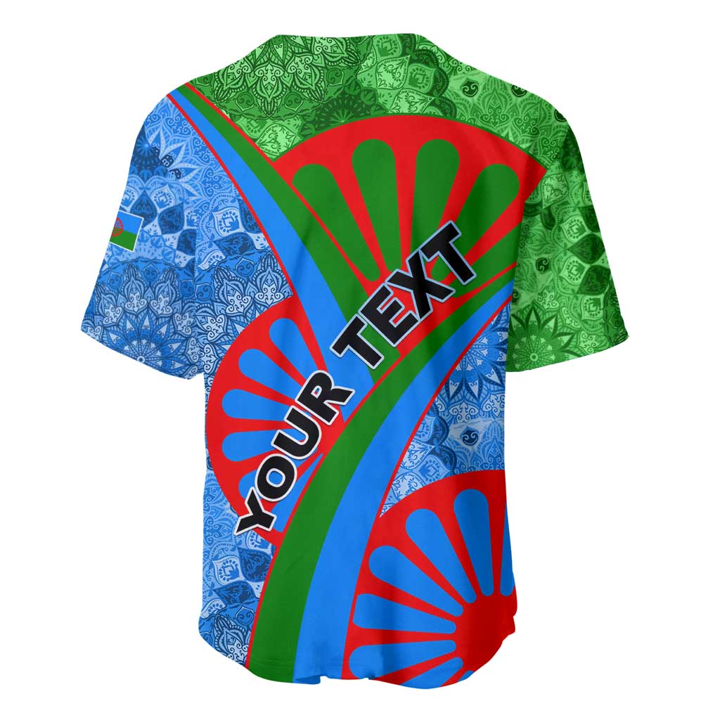 International Romani Day 2024 Baseball Jersey Gypsy Pattern Tribal LT01
