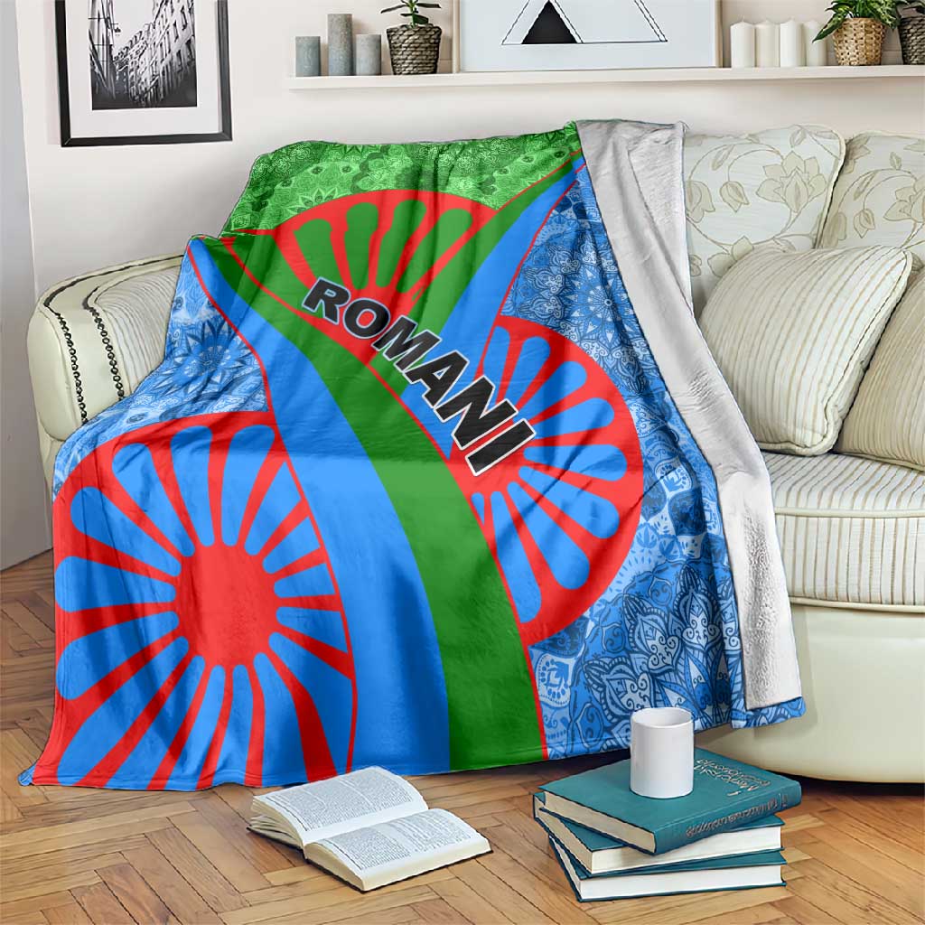 International Romani Day 2024 Blanket Gypsy Pattern Tribal LT01