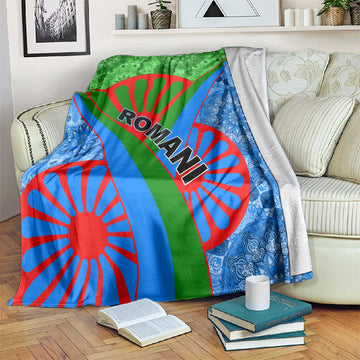 International Romani Day 2024 Blanket Gypsy Pattern Tribal LT01