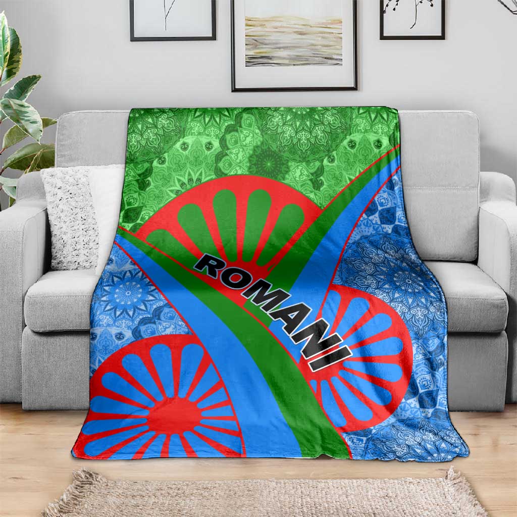 International Romani Day 2024 Blanket Gypsy Pattern Tribal LT01