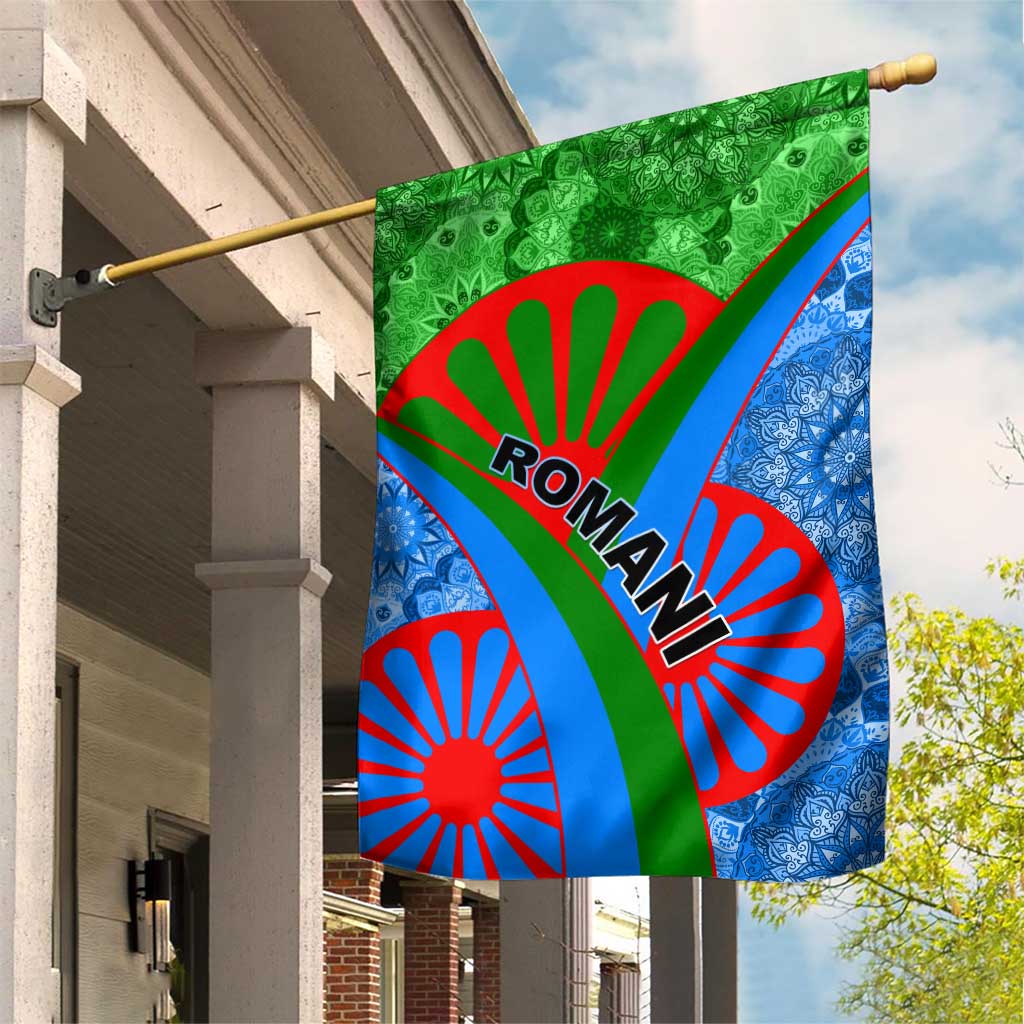 International Romani Day 2024 Garden Flag Gypsy Pattern Tribal LT01