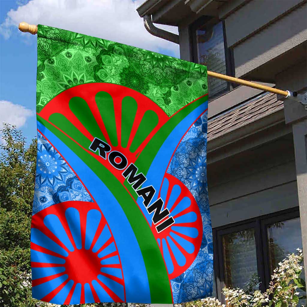 International Romani Day 2024 Garden Flag Gypsy Pattern Tribal LT01