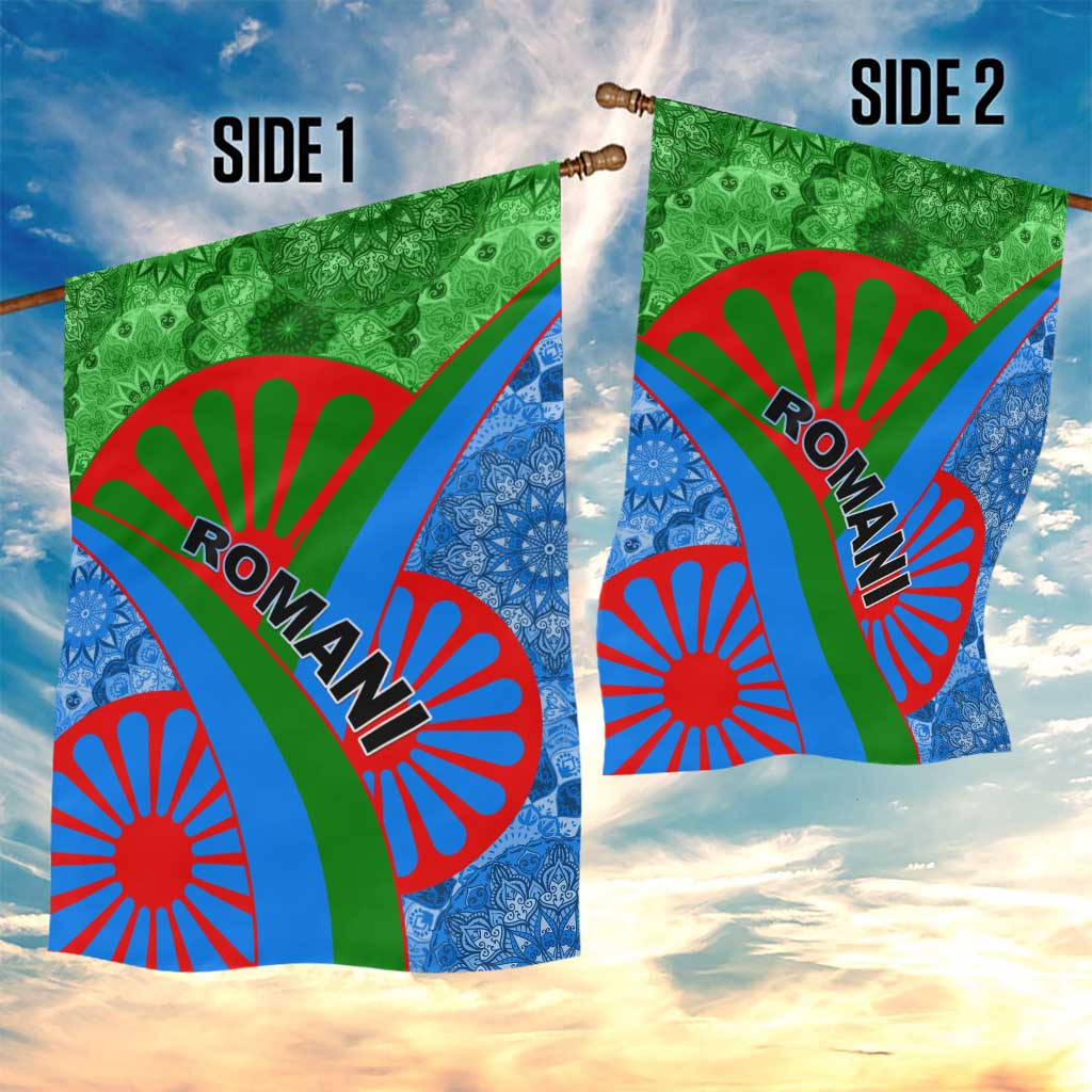 International Romani Day 2024 Garden Flag Gypsy Pattern Tribal LT01