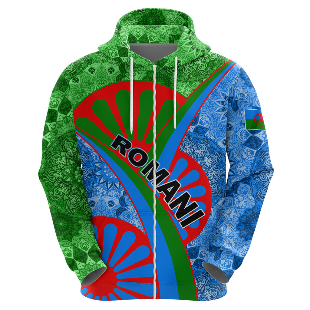 International Romani Day 2024 Hoodie Gypsy Pattern Tribal LT01