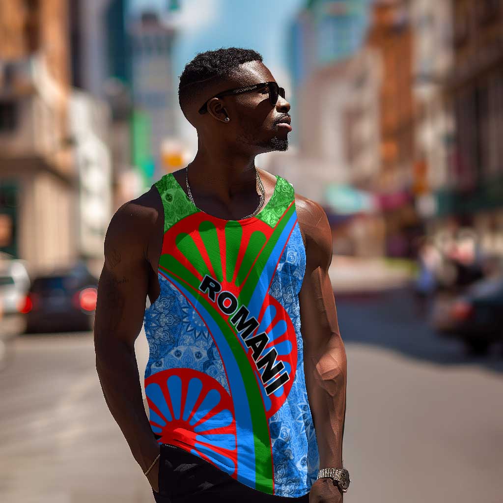 International Romani Day 2024 Men Tank Top Gypsy Pattern Tribal LT01