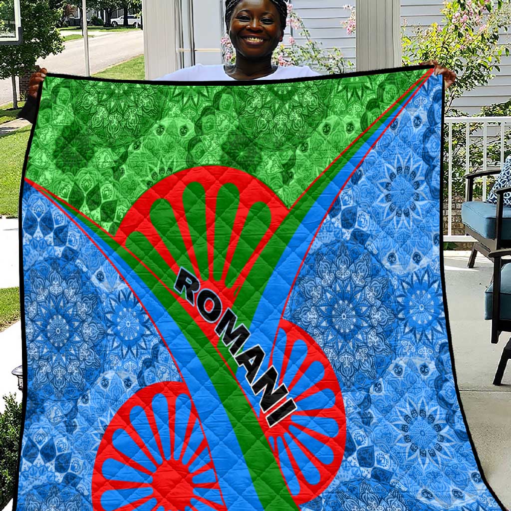 International Romani Day 2024 Quilt Gypsy Pattern Tribal LT01