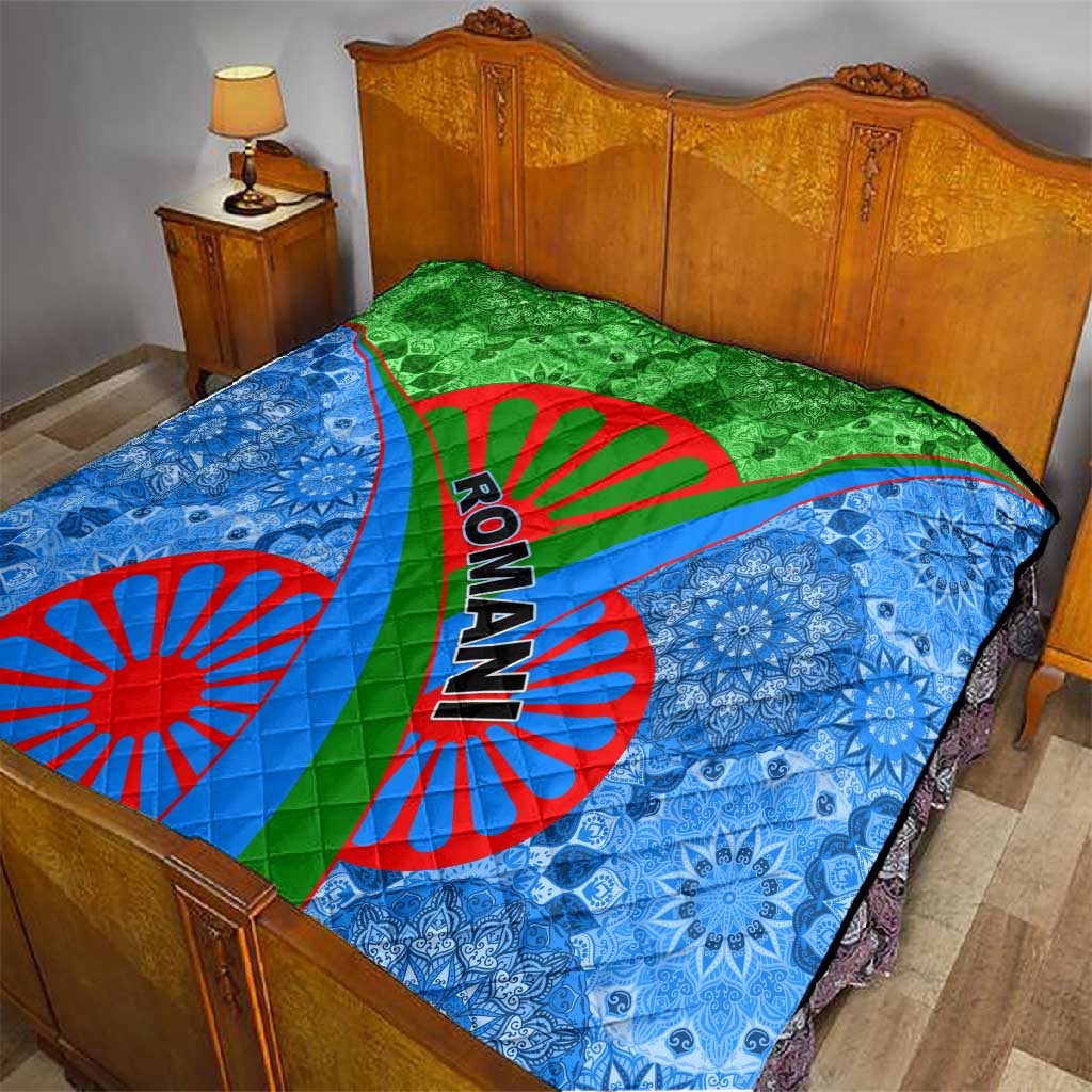 International Romani Day 2024 Quilt Gypsy Pattern Tribal LT01
