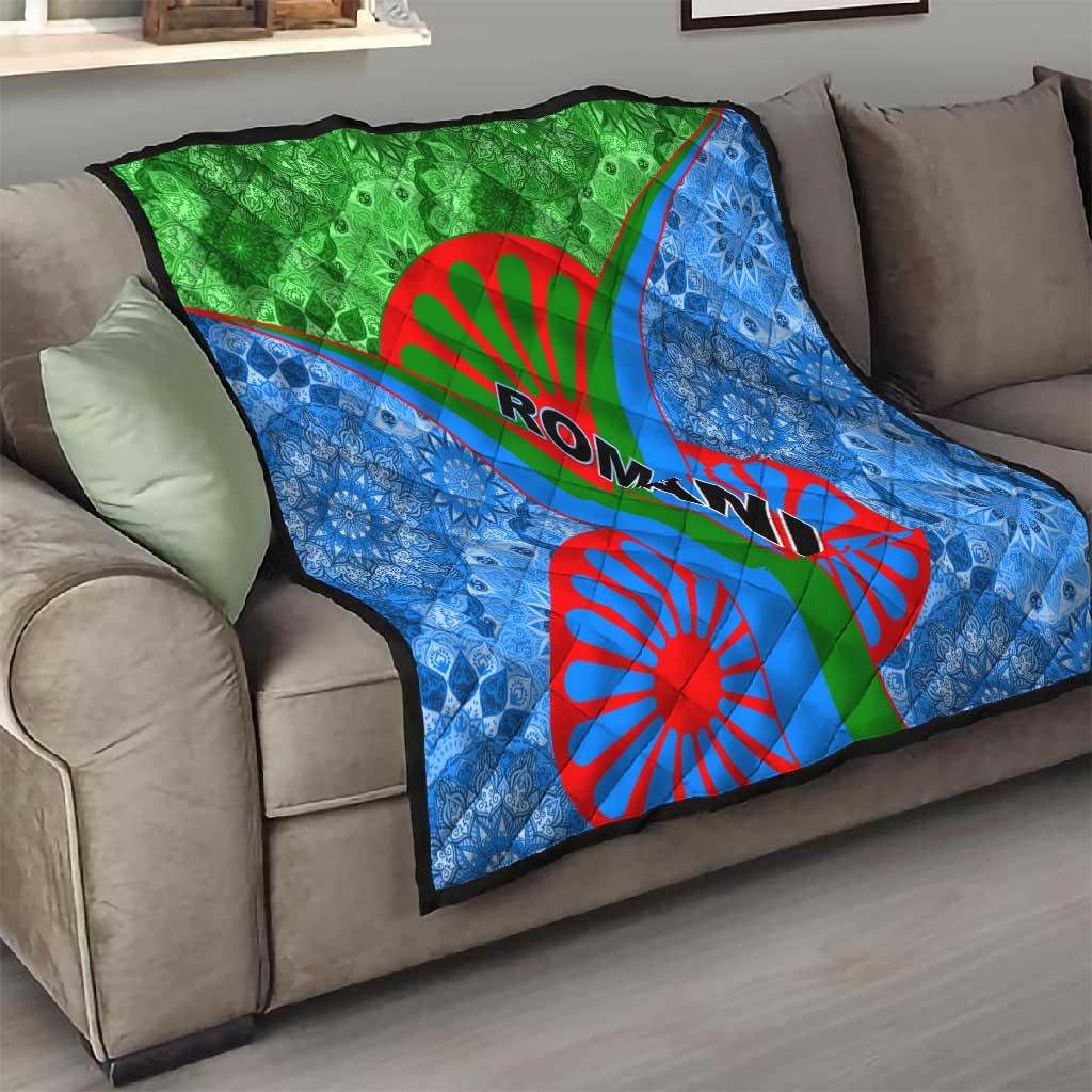 International Romani Day 2024 Quilt Gypsy Pattern Tribal LT01