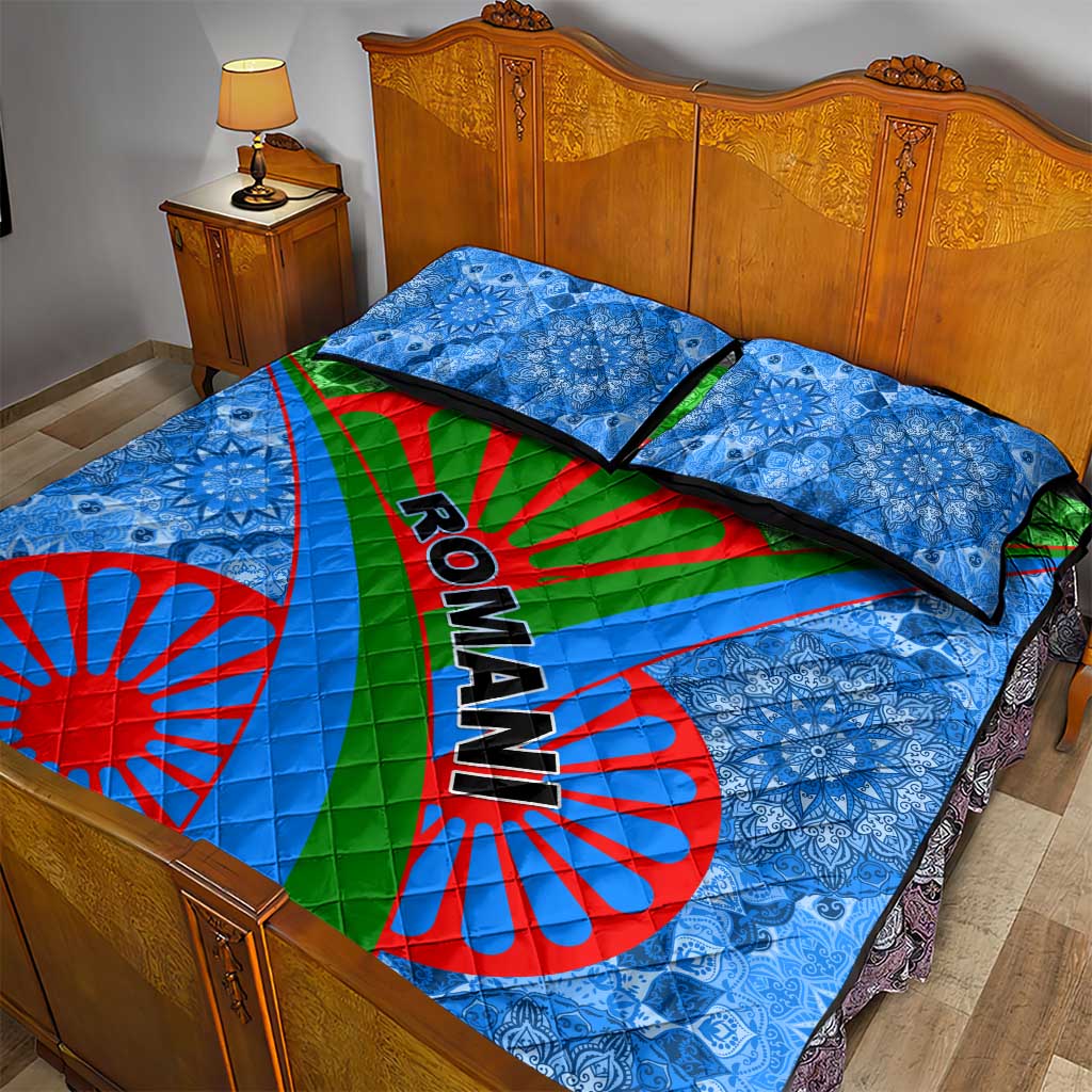 International Romani Day 2024 Quilt Bed Set Gypsy Pattern Tribal LT01